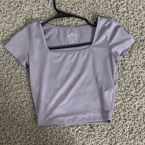 Hollister Women's Light Purple Crop Top